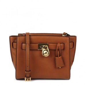 NWT Michael Kors Hamilton Traveler Luggage Messenger Leather Crossbody Handbag